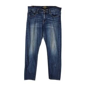 LUCKY BRAND WOMEN'S BLUE JEAN PANT SIZE 6/28 - 32" WAIST, 28" INSEAM